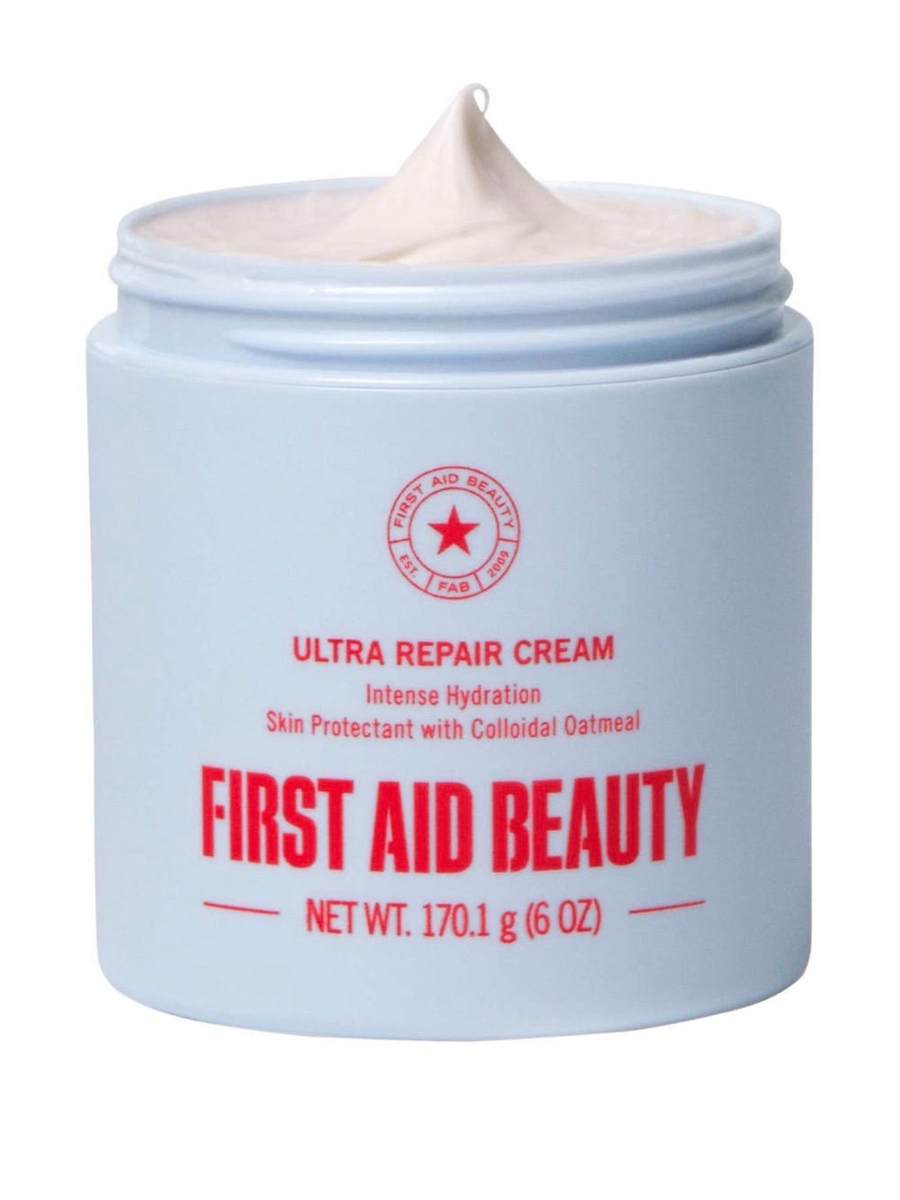 NWT First Aid Beauty Ultra Repair Cream — White Jar with Red Logo